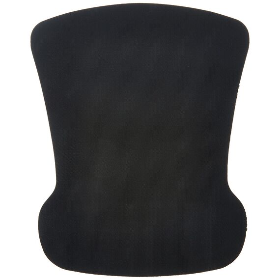 Amazon Basics Mauspad mit Gel-Handballenauflage, 20 x 25 cm, Unregelmäßig, Schwarz