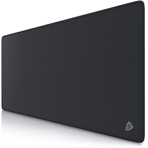TITANWOLF - XXL Speed Gaming Mauspad Titanwolf Schwarz 900 x 400mm - XXL Mousepad - Tischunterlage Large Size - verbessert Präzision und Geschwindigkeit