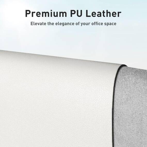 Aothia Schreibtischunterlage,Mauspad mit Leder und Rutchfeste Wildleder,Multifunktionales Office Mousepad Laptop Schreibunterlage,Tisch-Schutz Unterlage für Büro/Home(80x40cm,Off-White)