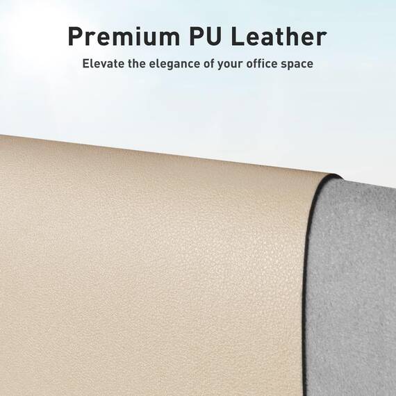 Aothia Schreibtischunterlage,Mauspad mit PU Leder und Rutchfeste Wildleder,Multifunktionales Office Mousepad Laptop Schreibunterlage,Tisch-Schutz Unterlage für Büro/Home-Office (Beige, 80x40cm)