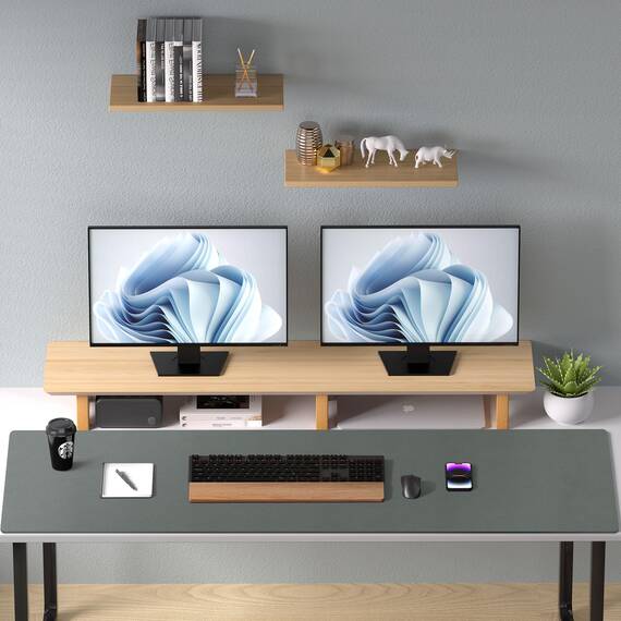Aothia Schreibtischunterlage,Mauspad mit PU Leder&Rutchfeste Wildleder,Multifunktionales Mousepad/Laptop Schreibunterlage,Tisch-Schutz Unterlage für Büro/Home(Dschungel Grün,91x43cm)