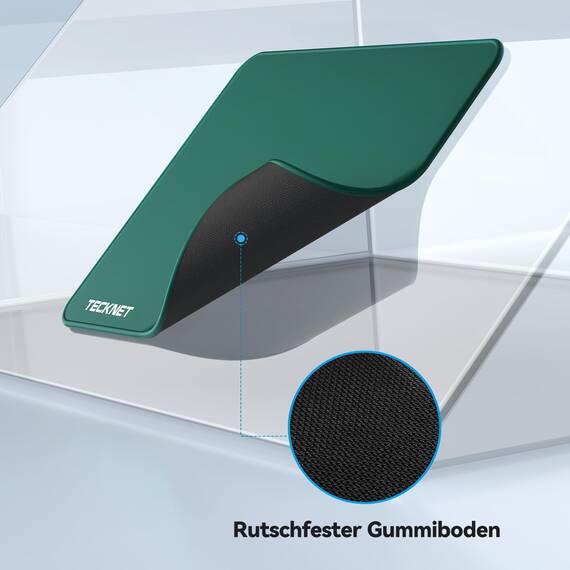 TECKNET Mauspad, 28 x 21 cm Gaming Mousepad mit Wasserdicht und Rutschfester Gummi für PC-Büro, Arbeit, Gaming, Studium, Laptop, Computer, Zuhause