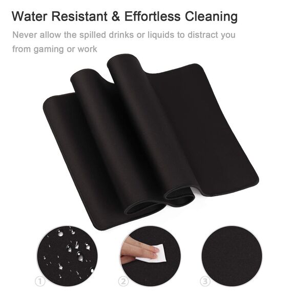 HIHUHEN Gaming-Mauspad, 80 x 30 x 0,3 cm, XXL-Mauspad, Tischmatte/große Größe, verbesserte Präzision und Geschwindigkeit, Gummiunterseite für stabilen Halt auf glatten Oberflächen, rutschfest, 203 x