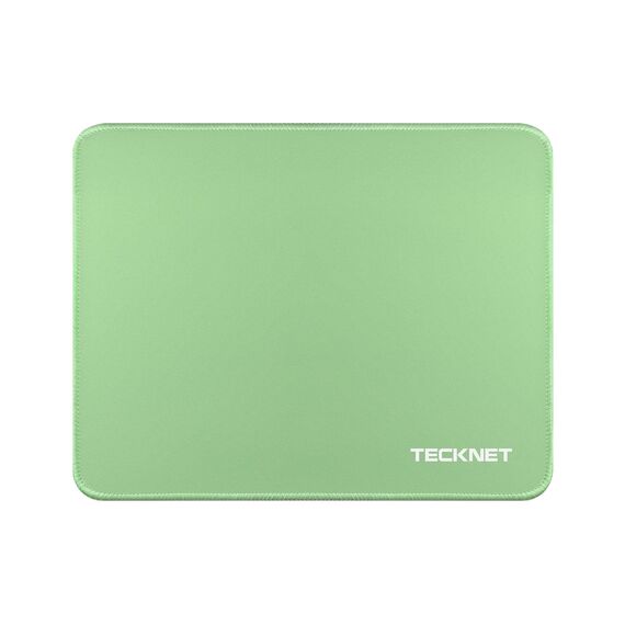 TECKNET Mauspad, 280 x 210 mm Gaming Mousepad mit Wasserdicht und Rutschfester Gummi für PC-Büro, Arbeit, Gaming, Studium, Laptop, Computer, Zuhause-Reines Grün