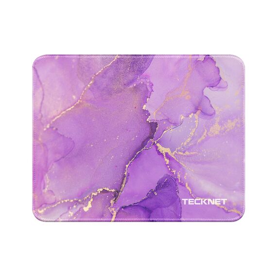 TECKNET Mauspad, 28 x 21 cm Gaming Mousepad mit Wasserdicht und Rutschfester Gummi für PC-Büro, Arbeit, Gaming, Studium, Laptop, Computer, Zuhause-Marmormuster