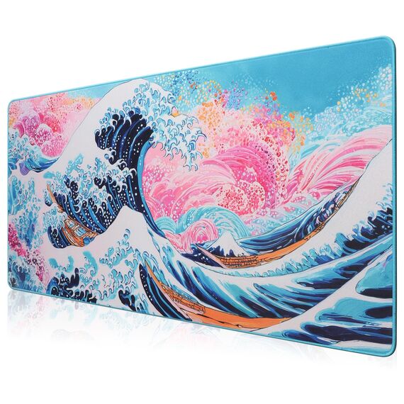 HIHUHEN Gaming-Mauspad/Mauspad 890 x 400 x 4 mm XXL Mauspad Tischunterlage große Größe verbesserte Präzision und Geschwindigkeit (89x40 Langhua)