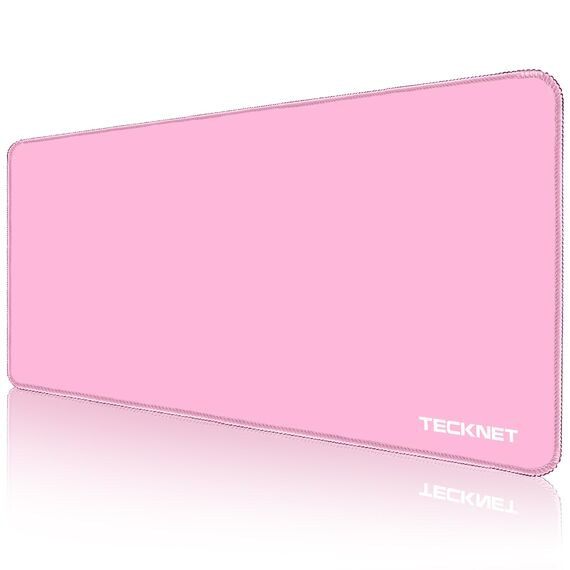 TECKNET Mauspad XXL Speed Gaming, 900x400 mm Schreibtischunterlage Rosa, Gamer Mouse Pad, Wasserdicht Mousepad, Spezielle Oberfläche Verbessert Präzision und Geschwindigkeit, rutschfeste Gummibasis