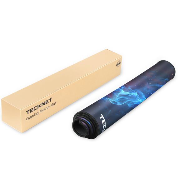 TECKNET Mauspad XXL Speed Gaming, 900x400 mm Schreibtischunterlage, Gamer Mouse Pad, Wasserdicht Mousepad, Spezielle Oberfläche Verbessert Präzision und Geschwindigkeit, rutschfeste Gummibasis