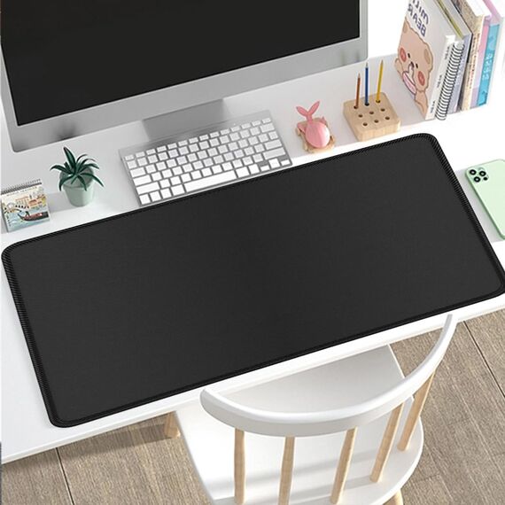 Rcege Großer Mauspad für Schreibtisch - 600x300mm Gaming-Mauspad mit genähten Kanten, Nicht rutschender Unterlage, Schreibtischmatte für Tastatur und Maus