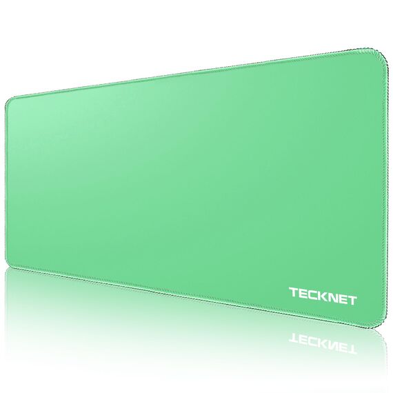 TECKNET Mauspad XXL Speed Gaming, 900x400 mm Schreibtischunterlage Grün, Gamer Mouse Pad, Wasserdicht Mousepad, Spezielle Oberfläche Verbessert Präzision und Geschwindigkeit, rutschfeste Gummibasis