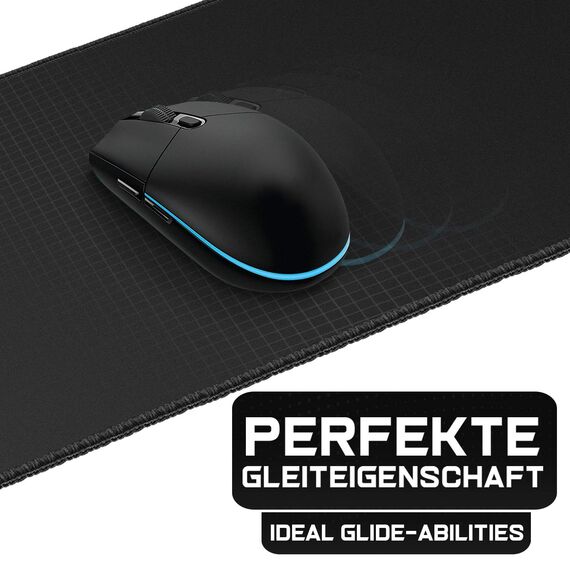Sidorenko Gaming Mauspad XXL Grün - Großes Mousepad 900x400 mm - rutschfeste Schreibtischunterlage für Gaming und Büro - Fransenfreie Ränder - Präzises und langlebiges maxlvl Large Mouse pad