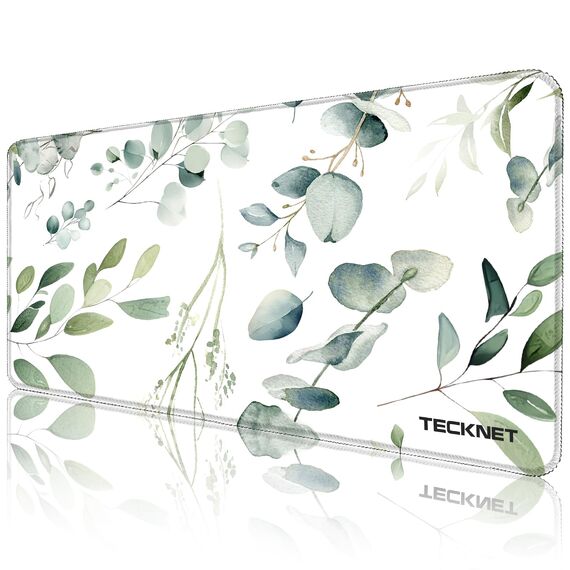TECKNET Mauspad XXL Speed Gaming, 900x400 mm Schreibtischunterlage, Gamer Mouse Pad, Wasserdicht Mousepad, Spezielle Oberfläche Verbessert Präzision und Geschwindigkeit, rutschfeste Gummibasis