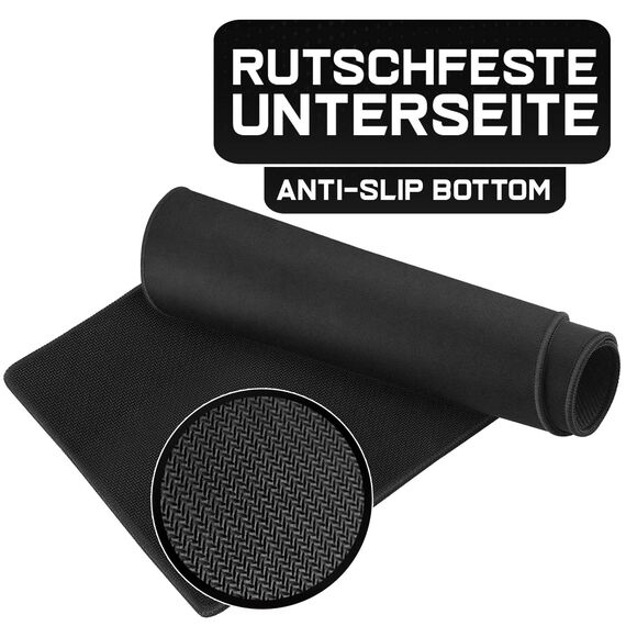 Sidorenko Gaming Mauspad | 350 x 260mm | Mousepad | spezielle Oberfläche verbessert Geschwindigkeit und Präzision | Fransenfreie Ränder | rutschfest | Blau