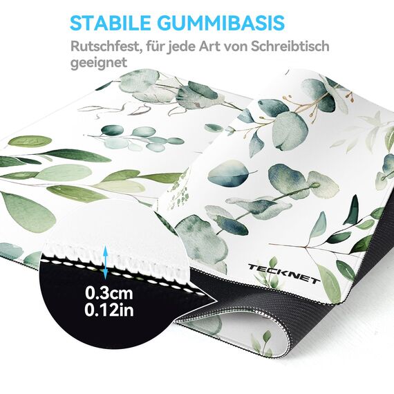 TECKNET Mauspad XXL Speed Gaming, 900x400 mm Schreibtischunterlage, Gamer Mouse Pad, Wasserdicht Mousepad, Spezielle Oberfläche Verbessert Präzision und Geschwindigkeit, rutschfeste Gummibasis