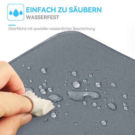 TECKNET Mauspad XXL Speed Gaming, 900x400 mm Schreibtischunterlage, Gamer Mouse Pad, Wasserdicht Mousepad, Spezielle Oberfläche Verbessert Präzision und Geschwindigkeit, rutschfeste Gummibasis