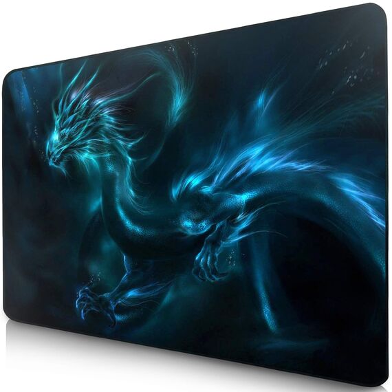 Sidorenko Gaming Mauspad | 350 x 260mm | Mousepad | spezielle Oberfläche verbessert Geschwindigkeit und Präzision | Fransenfreie Ränder | rutschfest | Blau