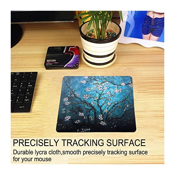 Mousepad Gaming Office Mauspad mit Designs 24 x 20 x 0,3 cm für Computer, Laptop (19)