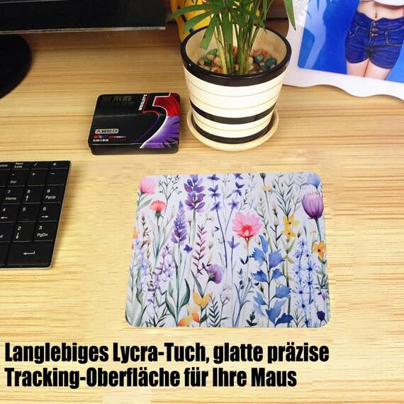 Mousepad Gaming Office Mauspad mit Designs 24 x 20 x 0,3 cm für Computer, Laptop (F13)