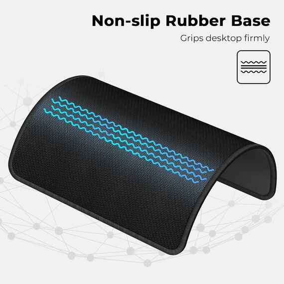 cimetech Mauspad 260 x 21 x 3 mm Gaming Mousepad mit Wasserdicht und Rutschfester Gummi für PC-Büro, Arbeit, Gaming, Studium, Laptop, Computer, Zuhause-Schwarz