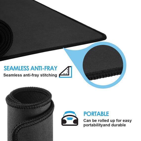 Sidorenko Gaming Mauspad XXL Grün - Großes Mousepad 350x260 mm - rutschfeste Schreibtischunterlage für Gaming und Büro - Fransenfreie Ränder - Präzises und langlebiges Large Mouse pad maxlvl