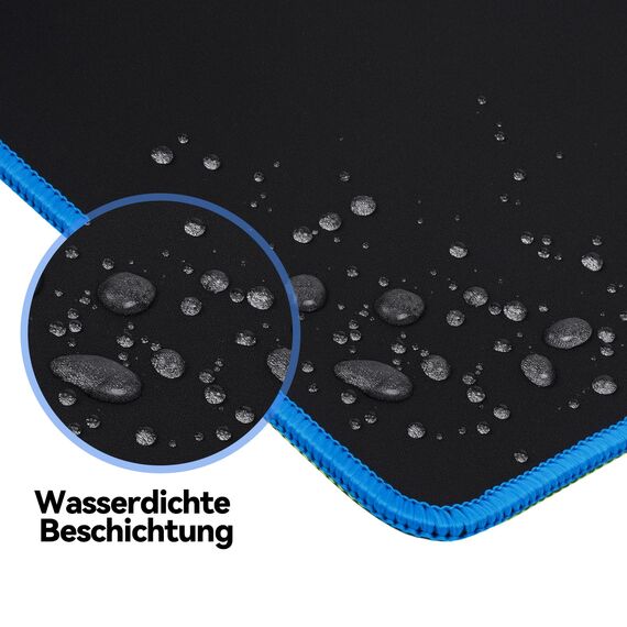 TECKNET Mauspad, 3 Pack Mousepad 270 x 210 mm, wasserdichte Gaming Mauspad Mausmatte mit vernähte Kanten, rutschfeste Gummiunterseite, Glatte Oberflächen, Geeignet für Computer, Laptop und PC
