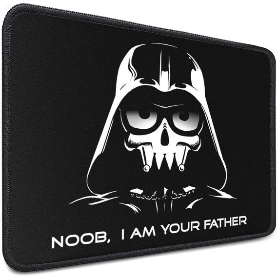 Sidorenko Gaming Mauspad - 280 x 200 mm - Mouse Pad mit Vernähte Kanten - Rutschfester Mousepad mit Einer speziellen Oberfläche verbessert Geschwindigkeit und Präzision - Maus Pad in schwarz
