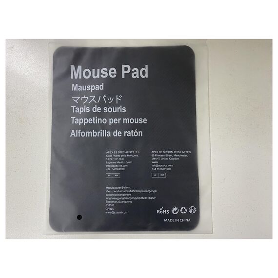 cimetech Komfortable Mauspad Spieloberfläche Superfeine Faser Glatte Seidensensoren Wischwaschbar für Laptop-Computer (Normal 2PCS, Black)