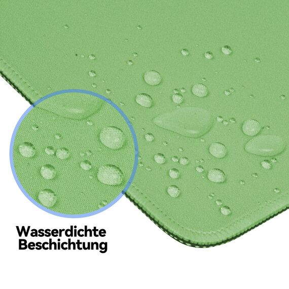 TECKNET Mauspad, 3 Pack Mousepad 270 x 210 mm, wasserdichte Gaming Mauspad Mausmatte mit vernähte Kanten, rutschfeste Gummiunterseite, Glatte Oberflächen, Geeignet für Computer, Laptop und PC