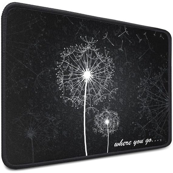 Sidorenko Gaming Mauspad - 280 x 200 mm - Mouse Pad mit Vernähte Kanten - Rutschfester Mousepad mit Einer speziellen Oberfläche verbessert Geschwindigkeit und Präzision - Maus Pad in grau