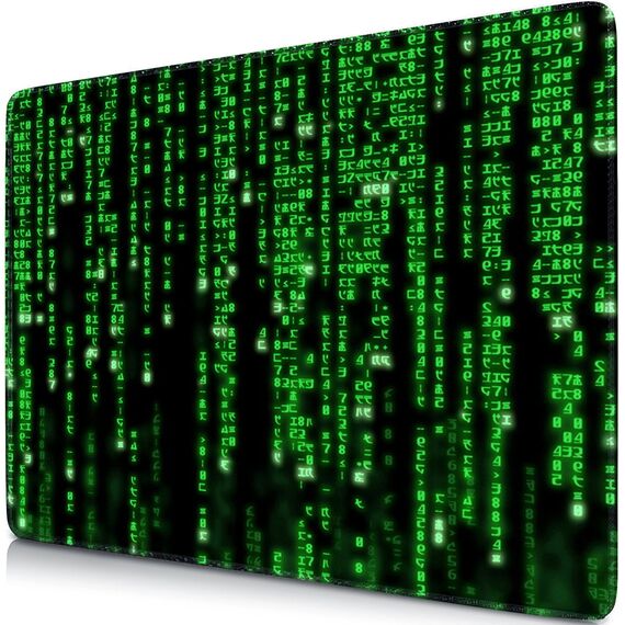 Sidorenko Gaming Mauspad XXL Grün - Großes Mousepad 350x260 mm - rutschfeste Schreibtischunterlage für Gaming und Büro - Fransenfreie Ränder - Präzises und langlebiges Large Mouse pad maxlvl
