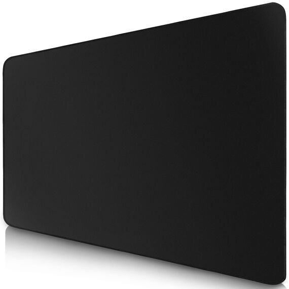 Sidorenko Gaming Mauspad XXL Schwarz - Großes Mousepad 350x260 mm - rutschfeste Schreibtischunterlage für Gaming und Büro - Fransenfreie Ränder - Präzises und langlebiges Large Mouse pad maxlvl