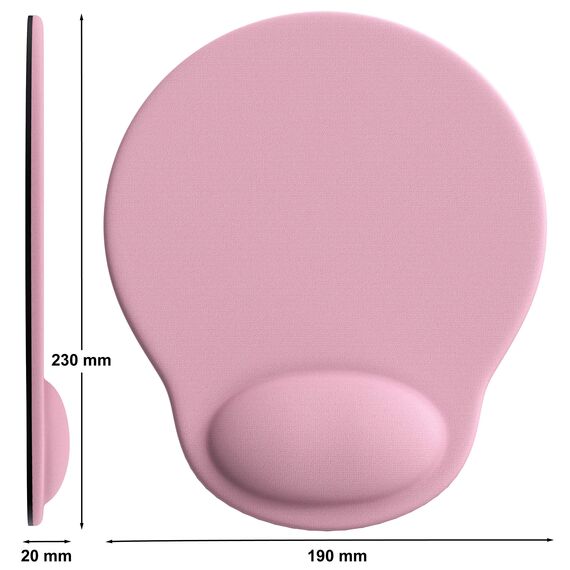 Gel Mauspad ergonomische Handgelenkauflage - Office Komfort Mousepad - Handgelenkpolster Handauflage - Gelkissen Gelpolster - Maus und Tastatur - abwaschbar - für Computer Laptop Notebook