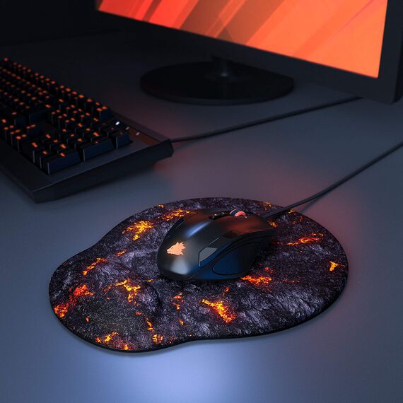 Gel Mauspad ergonomische Handgelenkauflage - Office Komfort Mousepad - Handgelenkpolster Handauflage - Gelkissen Gelpolster - Maus und Tastatur - abwaschbar - für Computer Laptop Notebook