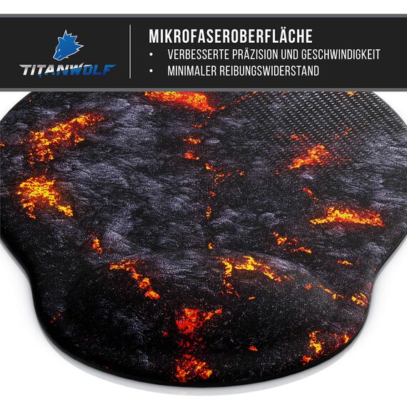 Gel Mauspad ergonomische Handgelenkauflage - Office Komfort Mousepad - Handgelenkpolster Handauflage - Gelkissen Gelpolster - Maus und Tastatur - abwaschbar - für Computer Laptop Notebook