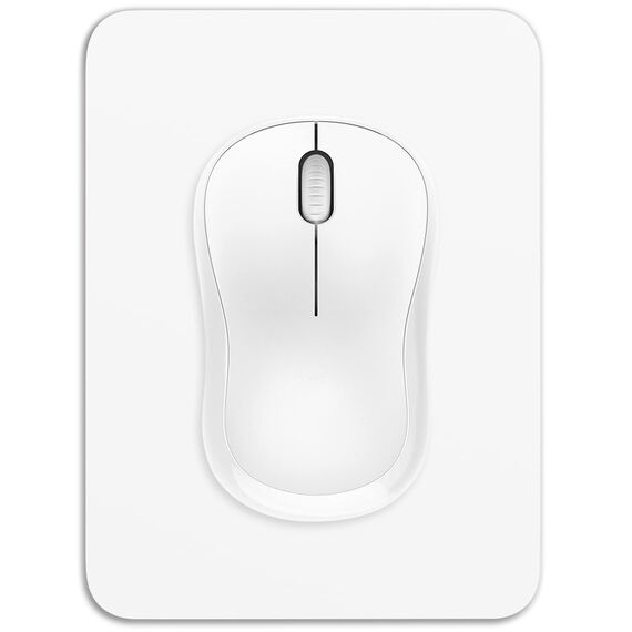 Dapesuom kleines Mauspad, 15,2 x 20,3 cm, mit Rutschfester Gummiunterseite, wasserdichtes Mini-Mauspad für Damen, Herren, kabellose Maus Laptops, Zuhause, Reisen, Elfenbeinweiß