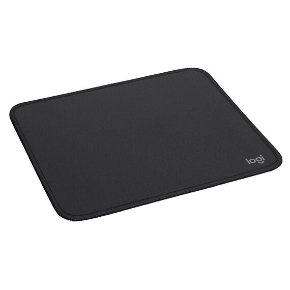 Logitech Mouse Pad - Studio Series, Computer-Mauspad mit Anti-Rutsch-Gummiboden, Leichtes Gleiten, Spritzwassergeschützt, Langlebige Materialien, Tragbar, Frisches, modernes Design - Grau