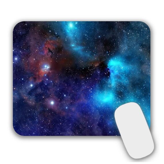 AOKSUNOVA Mauspad Klein Galaxie 240x200 mm Mousepad mit Motiv Mausmatte Design