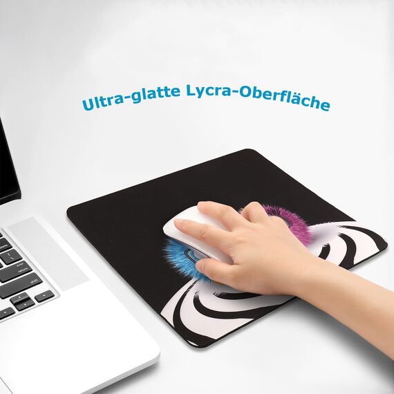 AOKSUNOVA Mauspad mit Motiv Gaming und Office Mousepad für Laptop, Computer PC, 240 × 200 × 2 mm, klein, bunt