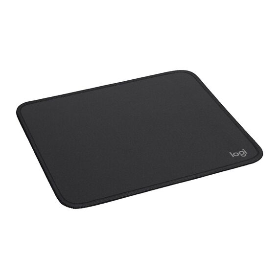 Logitech Mouse Pad - Studio Series, Computer-Mauspad mit Anti-Rutsch-Gummiboden, Leichtes Gleiten, Spritzwassergeschützt, Langlebige Materialien, Tragbar, Frisches, modernes Design - Grau