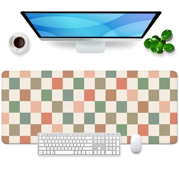 Mauspad Bunt Xl Gaming Mousepad Böhmischer Desk Pad Gitter Groß Desk Mat Retro Bürozubehör Schreibtischunterlage Frau 80x30cm (Böhmen)