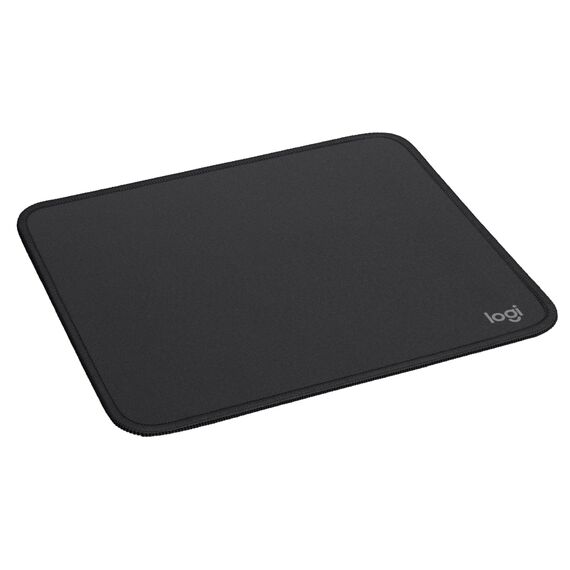Logitech Mouse Pad - Studio Series, Computer-Mauspad mit Anti-Rutsch-Gummiboden, Leichtes Gleiten, Spritzwassergeschützt, Langlebige Materialien, Tragbar, Frisches, modernes Design - Grau