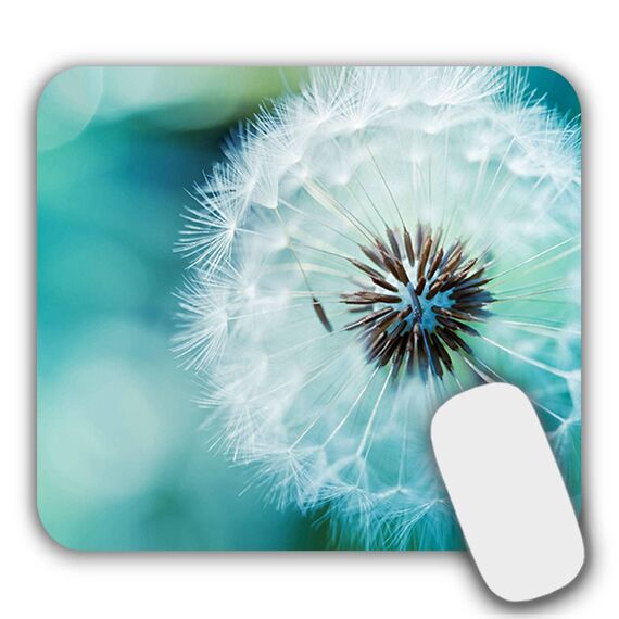 AOKSUNOVA Mauspad Klein mit Motiv Standard-Größe Mousepad mit Design 24 x 20 cm Grün Pusteblume