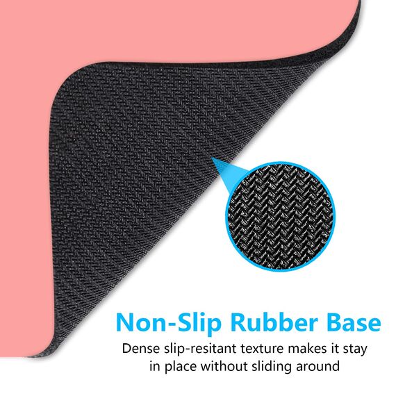Dapesuom kleines Mauspad, 15,2 x 20,3 cm, mit Rutschfester Gummiunterseite, wasserdichtes Mini-Mauspad für Damen, Herren, kabellose Maus Laptops, Zuhause, Büro, Reisen, Dunkelrosa