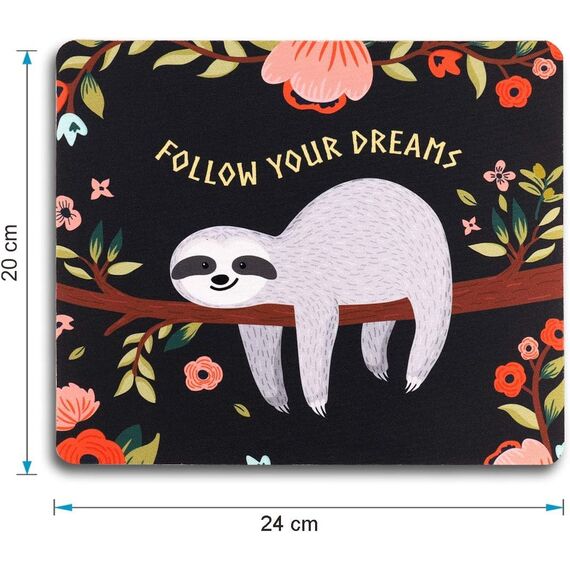 AOKSUNOVA Mauspad Schmetterling Mousepad Klein Mauspad 24 x 20 cm Mousepad mit Motiv für Gaming Büro Office