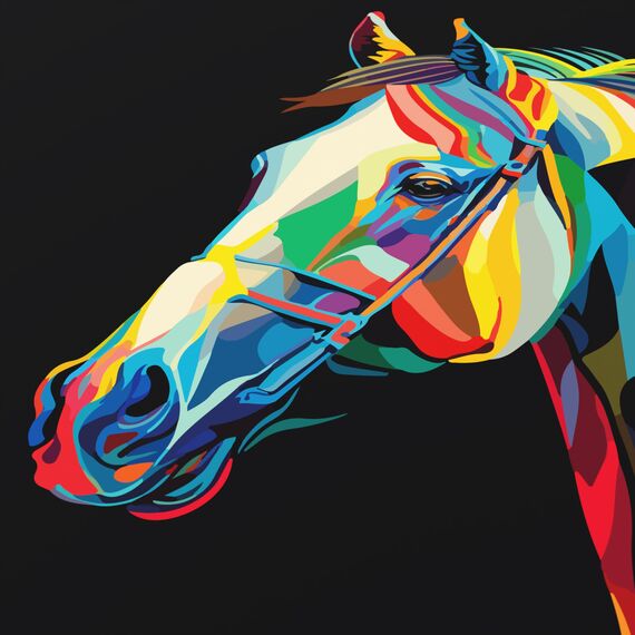 TITANWOLF - XXL Speed Gaming Mauspad 900 x 400mm - XXL Mousepad - Tischunterlage Large Size - verbessert Präzision und Geschwindigkeit - Colour Horse