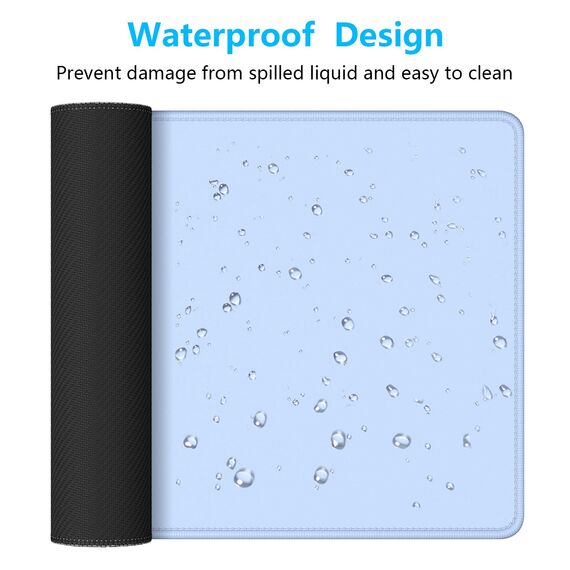 Dapesuom Großes Gaming-Mauspad, erweitertes Mauspad mit genähten Kanten, wasserbeständiges Tastatur-Pad mit rutschfester Unterseite, großes XXL-Mauspad, Schreibtischunterlage für Gamer, Laptop, Büro