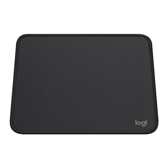 Logitech Mouse Pad - Studio Series, Computer-Mauspad mit Anti-Rutsch-Gummiboden, Leichtes Gleiten, Spritzwassergeschützt, Langlebige Materialien, Tragbar, Frisches, modernes Design - Grau