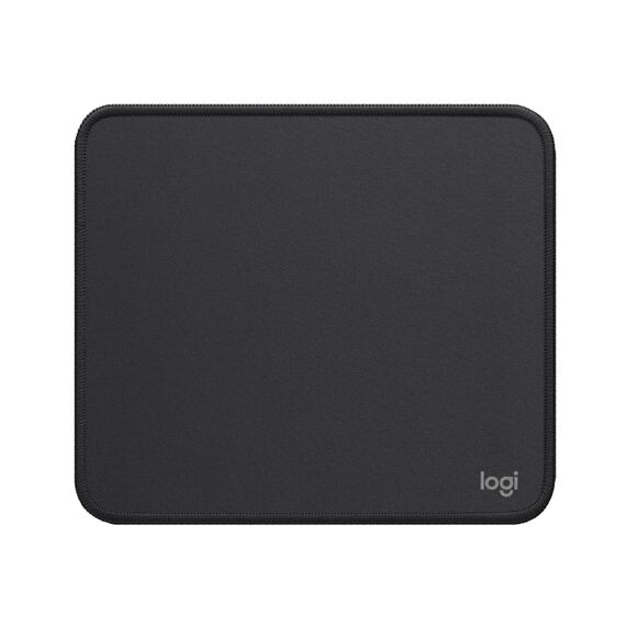 Logitech Mouse Pad - Studio Series, Computer-Mauspad mit Anti-Rutsch-Gummiboden, Leichtes Gleiten, Spritzwassergeschützt, Langlebige Materialien, Tragbar, Frisches, modernes Design - Grau