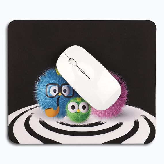 AOKSUNOVA Mauspad mit Motiv Gaming und Office Mousepad für Laptop, Computer PC, 240 × 200 × 2 mm, klein, bunt