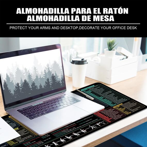Excel Mauspad Spanisch Schreibtischunterlage Gaming Mauspad Groß XL Desk Pad Desk Mat Mousepad 80x30cm (Spanisch)